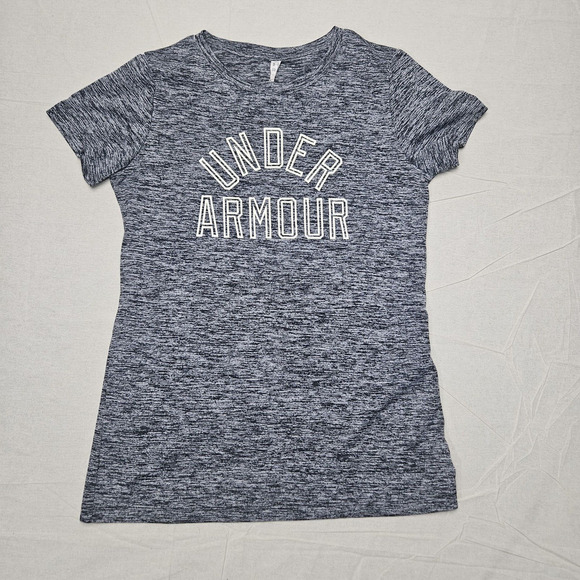Under‎ Armour Heat Gear Active Wear T-Shirt Womens Small V-Neck Short Sleeve - Picture 1 of 9
